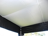 Flextents tak drapering