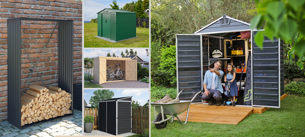 Abris bois de chauffage fermé