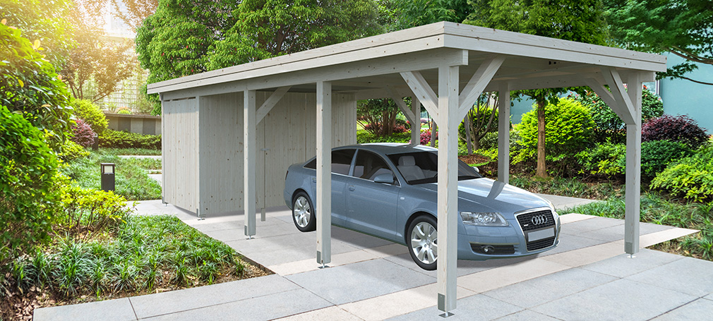 Carport mit Abstellraum