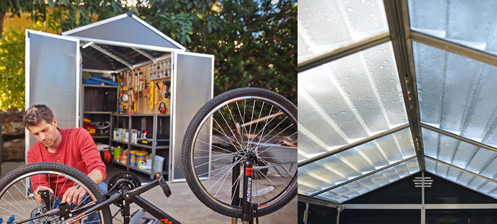 Casette da giardino in PVC