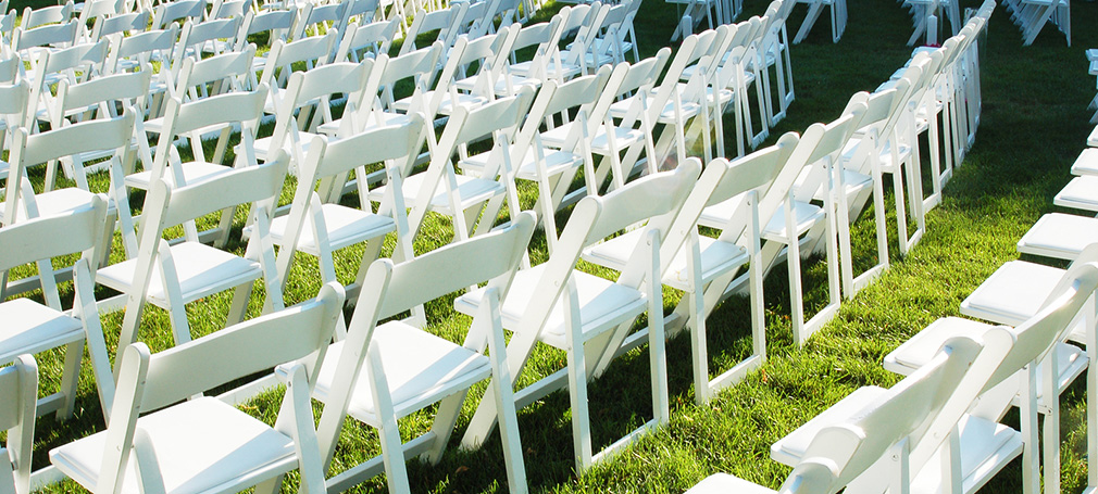 Chaises pliantes confortable et rembourrées
