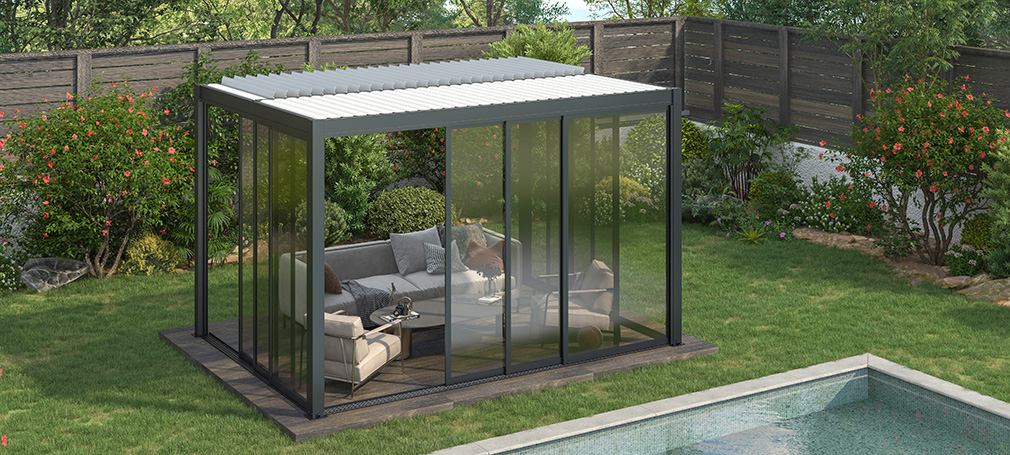 Pergola aus Aluminium