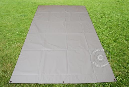 Tarpaulin/Ground Cover 3.8x6.1 m PVC, Grey