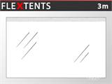 Standard-Seitenwand für FleXtents, 3m, Transparent