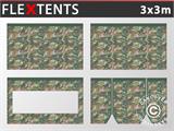 Seitenwand-Set für das Faltzelt FleXtents 3x3m, Camouflage