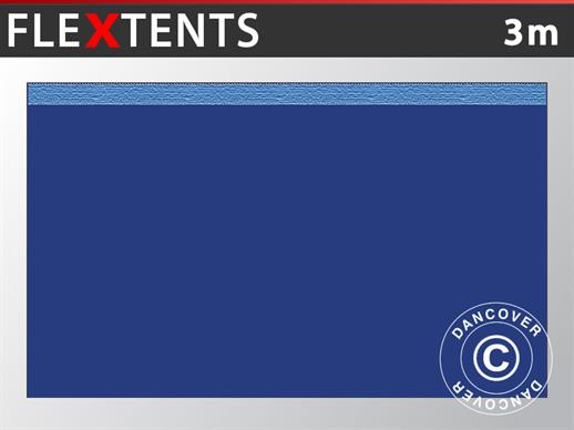 Standard sidovägg för FleXtents, 3m, Mörkblå