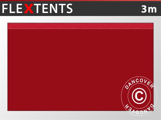 Standard-Seitenwand für FleXtents, 3m, Rot