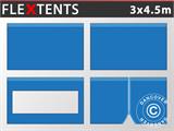 Seitenwand-Set für das Faltzelt FleXtents 3x4,5m, Blau