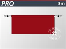 Half zijwand voor FleXtents PRO, 3m, Rood