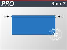 Half zijwand voor FleXtents PRO, 6m, Blauw