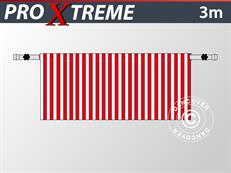 Half zijwand voor FleXtents PRO Xtreme, 3m, Gestreept