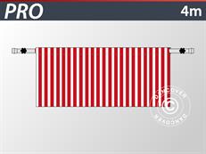 Half zijwand voor FleXtents PRO, 4m, Gestreept