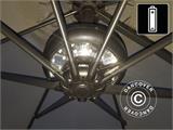 Parasollamp, Cheops met 24 LED's Warm Wit, Zwart