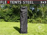 Carry bag w/ wheels, FleXtents® Steel 3x3m, Black