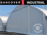 Portão deslizante 3,5x3,5m para tenda galpão/armazém agrícola 12m, PVC, Branco