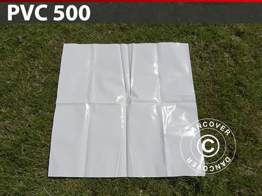PVC per la riparazione di tendoni per feste, 500g/m², 1x1m, Bianco
