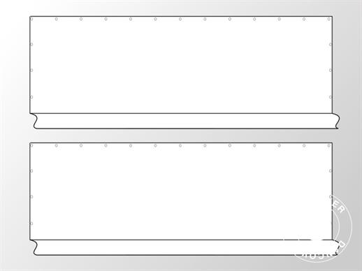 Sidewalls w/o windows for marquee PLUS 10 m, 2 pcs, White