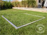 Cadre de sol + plancher avec seuil pour abri de jardin GUARDI M, Argent