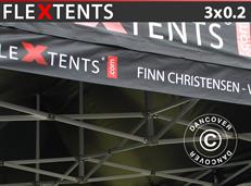 FleXtents® vouwtent Banner met print, 3x0,2m