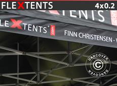 FleXtents® Vouwtent Banner met print, 4x0,2m