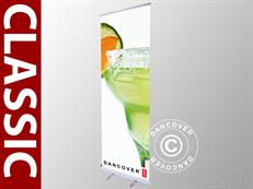 Classic roll-up banner 85x200cm, enkelzijdig