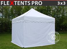 Event tent FleXtents PRO "Wave" 3x3 m White, incl. 4 sidewalls