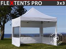 Event tent FleXtents PRO 3x3 m White, incl. 4 sidewalls