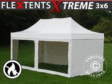 Event tent FleXtents Xtreme 50 Heavy Duty 3x6 m White, incl. 6 sidewalls