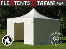 Event tent FleXtents Xtreme 50 Heavy Duty 4x4 m White, Incl. 4 sidewalls