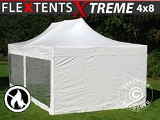 Event tent FleXtents Xtreme 50 Heavy Duty 4x8 m White, incl. 6 sidewalls