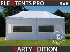 Event tent FleXtents PRO 3x6 m White, incl. 6 sidewalls