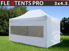 Event tent FleXtents PRO 3x4.5 m White, incl. 4 sidewalls