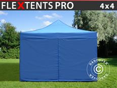 Event tent FleXtents PRO 4x4 m Blue, incl. 4 sidewalls