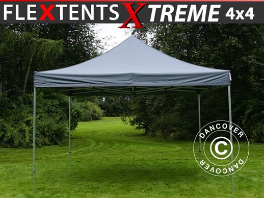 Vouwtent/Easy up tent FleXtents Xtreme 50 4x4m Grijs