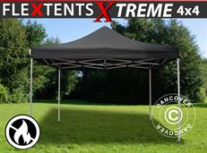 Event tent FleXtents Xtreme 50 4x4 m Black, Flame retardant