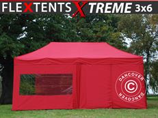 Event tent FleXtents Xtreme 60 3x6 m Red, incl. 6 sidewalls