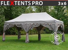 Event tent FleXtents PRO "Raj" 3x6 m Latte/Orange