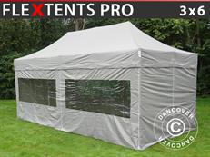 Event tent FleXtents PRO 3x6 m Latte, incl. 6 sidewalls