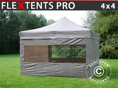 Event tent FleXtents PRO 4x4 m Latte, incl. 4 sidewalls