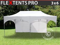 Event tent FleXtents PRO "Arched" 3x6 m White, incl. 6 sidewalls