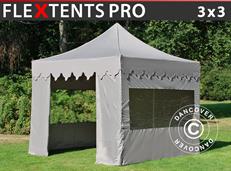 Event tent FleXtents PRO "Morocco" 3x3 m Latte, incl. 4 sidewalls