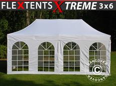 Event tent FleXtents Xtreme 50 Vintage Style 3x6 m White, incl. 6 sidewalls