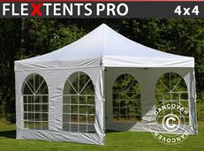 Event tent FleXtents PRO Vintage Style 4x4 m White, incl. 4 sidewalls