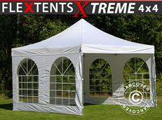 Event tent FleXtents Xtreme 50 Vintage Style 4x4 m White, incl. 4 sidewalls