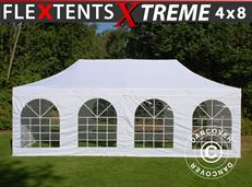 Event tent FleXtents Xtreme 50 Vintage Style 4x8 m White, incl. 6 sidewalls
