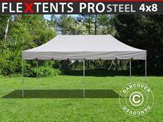 Event tent FleXtents PRO Steel "Peaked" 4x8 m Latte
