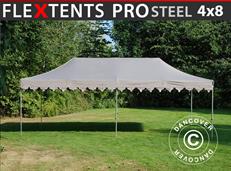 Event tent FleXtents PRO Steel "Morocco" 4x8 m Latte