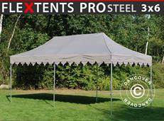 Event tent FleXtents PRO Steel "Morocco" 3x6 m Latte
