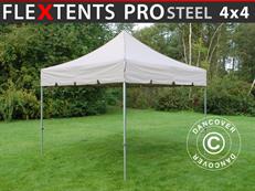 Event tent FleXtents PRO Steel "Peaked" 4x4 m Latte