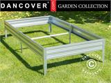 Raised bed for Greenhouse, 1x2m, Silver